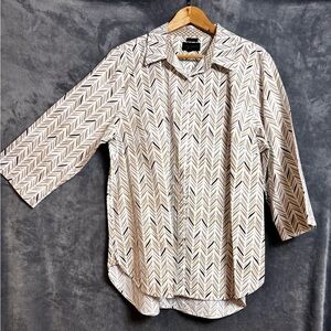 Investments Geometric Pattern Shirt